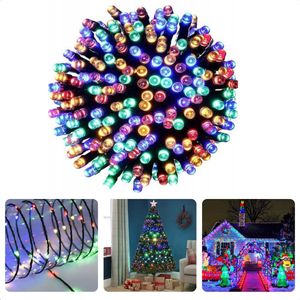 Cheqo® LED-Verlichting 192 LED's - Multicolor - Op Batterijen - 14,5 meter - Feestverlichting - Kerstverlichting - Tuinverlichting - Buitenverlichting - Gekleurde Kerstverlichting - Voor Binnen en Buiten
