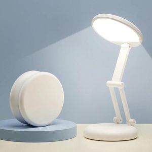 Dimbare LED-bureaulamp voor slaapkamer - 2400mAh oplaadbare tafellamp met batterij - aanraaklamp voor nachtkastjes