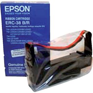 Epson Ribbon Cartridge TM-300/U300/U210D/U220/U230, black/red (ERC38BR)