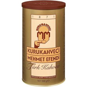 500 Gr. Turkse Koffie Kurukahveci Mehmet Efendi - Gemalen Koffie - Turkish Coffee - Türk Kahvesi - Turk Kahvesi