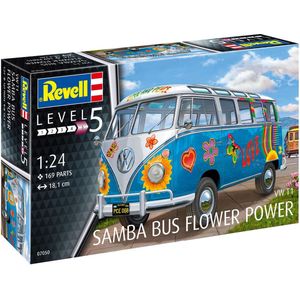 1:24 Revell 07050 Volkswagen VW Samba T1 ""Flower Power"" Plastic Modelbouwpakket