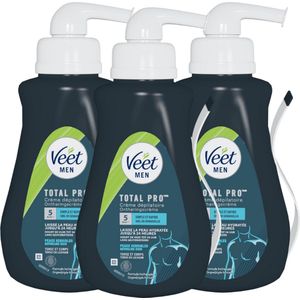 Veet - Men - Ontharingscreme Gevoelige for Men 400ML - 3 Stuks - Voordeelverpakking