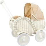 Base Toys - Rieten Poppenwagen - Caroline