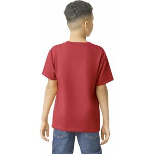 T-shirt Kind 7/8 years (M) Gildan Ronde hals Korte mouw Cardinal Red (x72) 100% Katoen