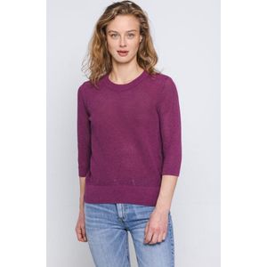 Loop.a Life | NETTING CREW NECK SWEATER | Beetroot