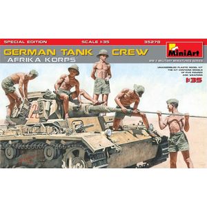 1:35 MiniArt 35278 German Tank Crew Afrika Korps - Special Edition Plastic Modelbouwpakket