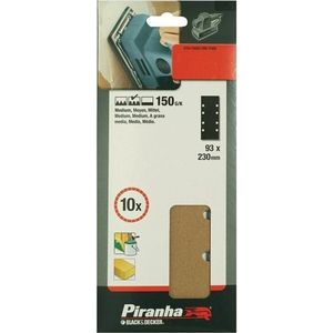 Piranha schuurstroken 230x93mm – K150 (10 st.)