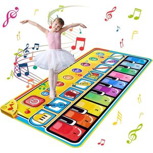 PianoMat voor kinderen, Dansmat, 148 x 60 cm, dansmat, pianomat, muziekmat, keyboard matten, speeltapijt voor jongens meisjes en kinderen