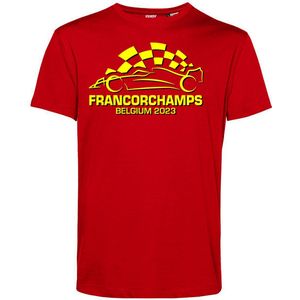 T-shirt Belgium Francorchamps 2023 | Formule 1 fan | Max Verstappen / Red Bull racing supporter | Rood | maat XXL