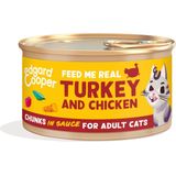 Edgard & Cooper Kattenvoer Chunks Kip - Kalkoen 85 gr