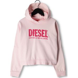 Diesel Squingy Truien & Vesten Meisjes - Sweater - Hoodie - Vest- Lichtroze - Maat 104