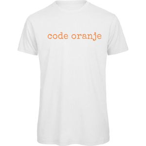 Koningsdag t-shirt wit 3XL - Code oranje - soBAD.| Oranje shirt dames | Oranje shirt heren | Koningsdag | Oranje collectie