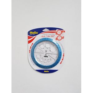 Helix - Hoek-en Cirkelmaker - 15 cm 360 graden - blauw