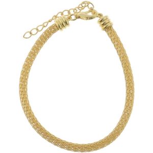 Behave Armband - goud kleur - dames - mesh schakel - 20 cm