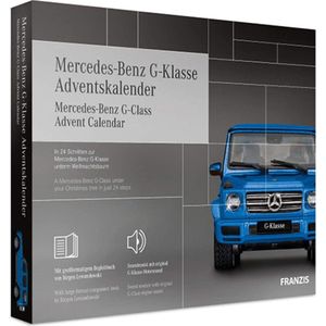 1:43 Franzis 67121-9 Mercedes-Benz G Klasse Adventskalender Plastic Modelbouwpakket