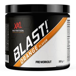 XXL Nutrition - Blast! Pre Workout - Citruline Malaat, Beta-Alanine, Taurine, Arganine AKG & Cafeïne - Pre Workout Energy Drink Supplement Krachttraining - Orange - 300 Gram