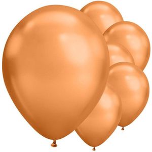 Qualatex ballonnen CHROME Copper 100 stuks