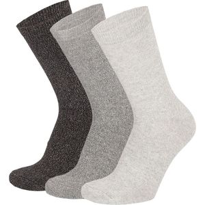 Apollo - Kleurrijke dames sokken - Multi Grijs - 6-Pak - Maat 35/42 - Damessokken maat 35 38 - Damessokken maat 39 42 - Sokken Dames - Sokken Dames 39 42 - Multipack sokken