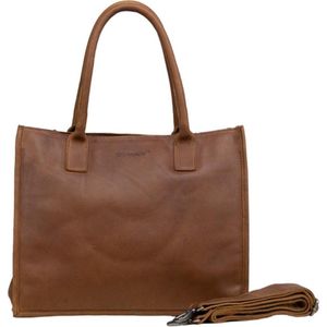 DSTRCT Laptoptas / Werktas / Aktetas Dames - 15 inch - Preston Park - Cognac