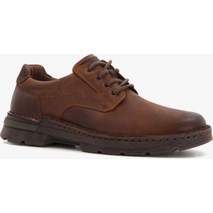 Hush Puppies leren heren veterschoenen bruin - Maat 44 - Uitneembare zool