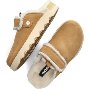 Sorel Viibe Clog Suedec Cozy Muiltjes - Dames - Camel - Maat 41