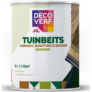 Decoverf tuin beits dekkend zijdeglans wit, 1L