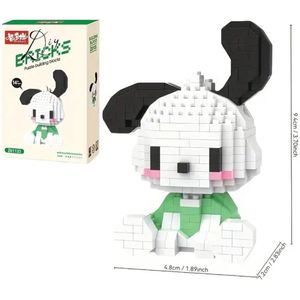 Sanrio Pochacco Bouwstenen Figuur – Sanrio Blokjes Speelgoed – Decoratie & Verzamelfiguur – Geschikt vanaf 6 jaar - Speelgoed - Bouwblokken - Creatief - Merchandise - Verzamelitem - Schattig Hello Kitty Bouwspeelgoed - Fans - Eenvoudig te bouwen