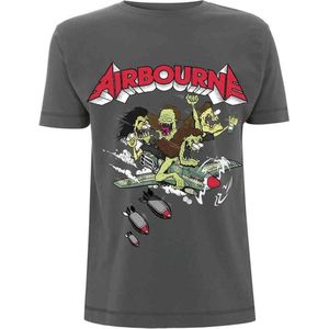 Airbourne Heren Tshirt -L- Nitro Grijs