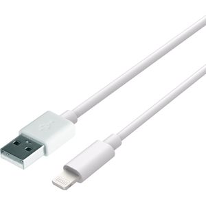 USB naar Lightning Kabel - Oplader - Oplaadkabel Geschikt voor Apple / Iphone oplader - MFI gecertificeerd- 20cm - Wit - Cazy