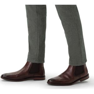 Manfield - Heren - Bruine leren chelsea boots - Maat 42