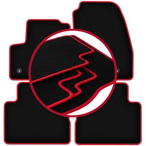 CARLUX-RED automatten voor: Ford C-MAX MK2 minivan (2015-2019)