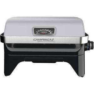 Campingaz Attitude 2go CV BBQ - Draagbare Gas barbecue - voorgemonteerde outdoor grill - werkt op een Campingaz ventielcartouche - tafel barbecue met ingebouwde thermometer - draagbare barbecue met vaatwasserbestendige onderdelen - grijs/zwart