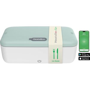 Faitron HeatsBox Life - Elektrische Lunchbox - Japans Design - Incl Bestek - Met Smartphone App - 220V - Voor warme maaltijden