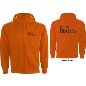 The Beatles - Drop T Logo Vest met capuchon - L - Oranje
