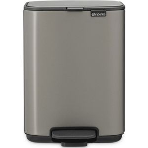 Brabantia Bo Pedaalemmer - 4 l - Platinum