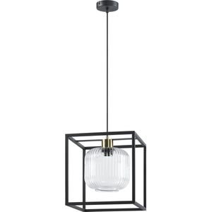 Hanglamp Solar - Vierkant - Glazen lampenkap - Industrieel - Woonkamer