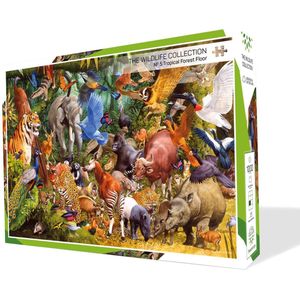 The Wildlife Collection – Nr. 5 Tropical Forest Floor - puzzel 1000 stukjes - Treecer