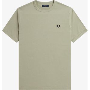 Fred Perry Ringer regular fit T-shirt M3519 - korte mouw O-hals - Seagrass - groen - Maat: XS