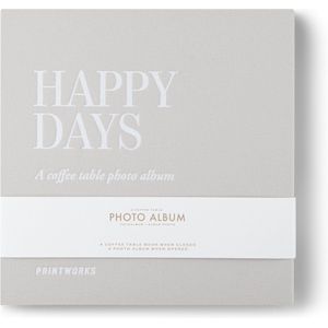 Printworks Fotoalbum - Happy Days (S) - Grijs