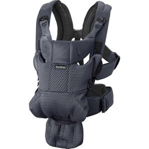 BabyBjörn Draagzak Move - 3D Mesh - Antraciet - Buikdrager – Ergonomisch – Extra lendesteun - Ademend