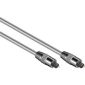 Digitale optische Toslink audio kabel - 6mm / zilver - 3 meter