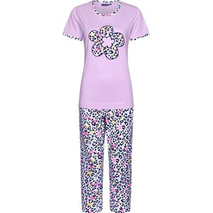 Rebelle Dames Pyjamaset Wild Flower - Paars - Organisch Katoen - Maat 46