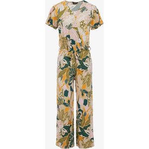 TwoDay dames jumpsuit met bloemenprint - Beige - Maat XL