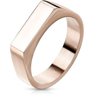 Ring Dames - Ringen Dames - Ring Heren - Ringen Mannen - Ringen Vrouwen - Heren Ring - Zegelring - Zegelring Heren - Rosé Goudkleurig - Ring - Ringen - Sieraden Vrouw - Icon