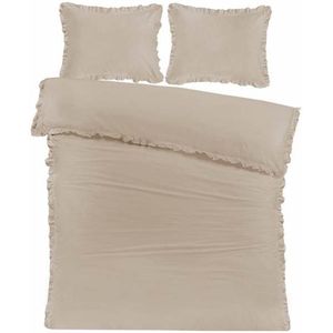 Papillon Fleur Dekbedovertrek - Tweepersoons - 200x200/220 cm - Zand