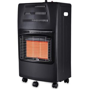 Gaskachel Camping – Infrarood Kachel op Wieltjes 4200 Watt – Ventilatorkachel - Gasverwarming Mobiel - Heater Op Propaan of Butaan gas – Verwarming - Infraroodkachel Vrijstaand – Voor flessen tot 15 KG