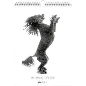 Verjaardagskalender Honden zwart-wit