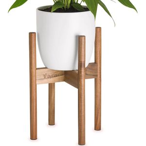 Moderne Houten Plantenstandaard Verstelbaar tot 30 cm - Geschikt voor Binnen en Buiten