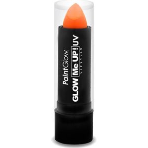 Paintglow Lippenstift/lipstick - neon oranje - UV/blacklight - 4,5 gram - schmink/make-up
