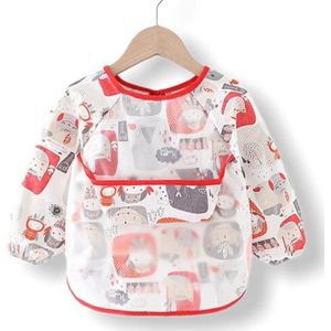 Kinderschort Indian met Lange Mouwen - Knutsel Slabbetje - Knutselen - Kliederschort - 3 tot 5 Jaar - Children’s Apron With Long Sleeves